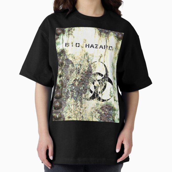 Post Apocalyptic, Corroded Bio Hazard Container Oversized T-Shirt