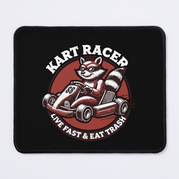 Item preview, Go-Kart Racer Live Fast & Eat Trash designed and sold by LuminOrb.