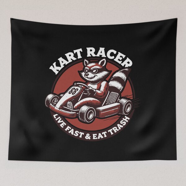 Item preview, Go-Kart Racer Live Fast & Eat Trash designed and sold by LuminOrb.