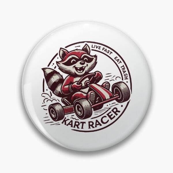Item preview, Kart Racer Raccoon: Live Fast & Eat Garbage designed and sold by LuminOrb.