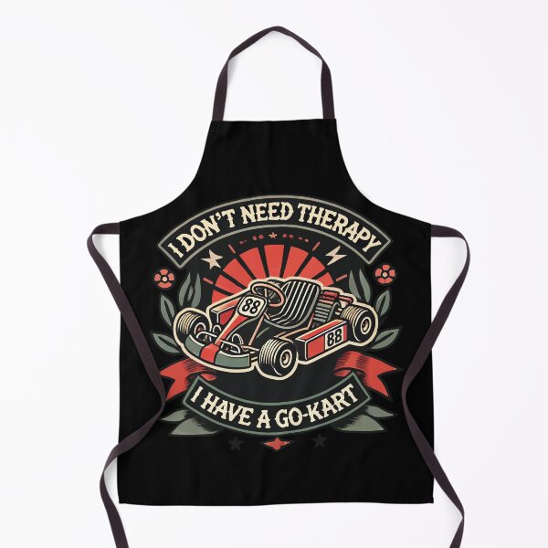 Item preview, I Don't Need Therapy I Have A Go-Kart Retro Vibe designed and sold by LuminOrb.