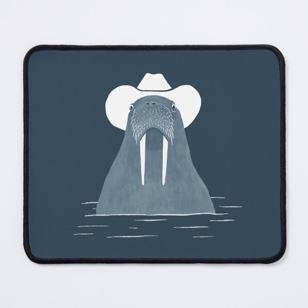 Item preview, Eustace The Cowboy Walrus designed and sold by AnyoneCanYeehaw.