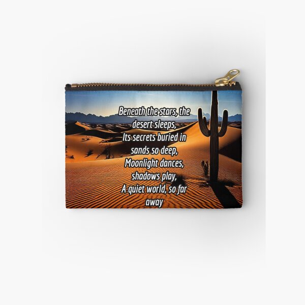 Item preview, Celestial Night in the Desert - Poetry Nature Art Work designed and sold by Unwind-Art-Work.