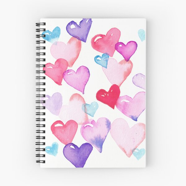 Item preview, Corazones de acuarela designed and sold by BundleofFoy.