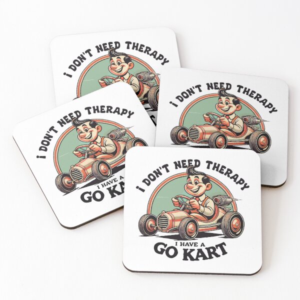 Item preview, No Therapy I Have A Go-kart Cartoon designed and sold by LuminOrb.