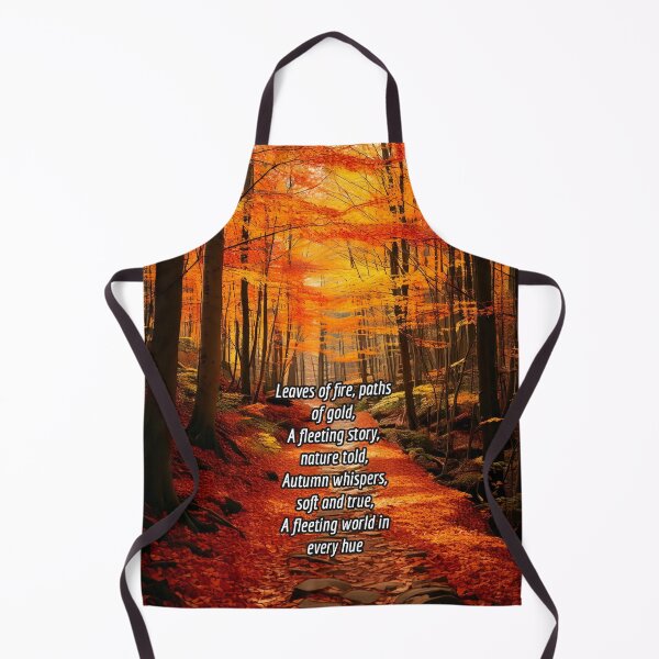 Item preview, Autumn Woodland Path - Poetry Nature Art Work designed and sold by Unwind-Art-Work.