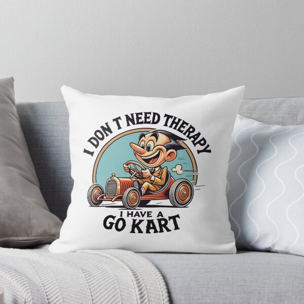 Item preview, No Therapy I Have A Go-kart Vintage Cartoon designed and sold by LuminOrb.