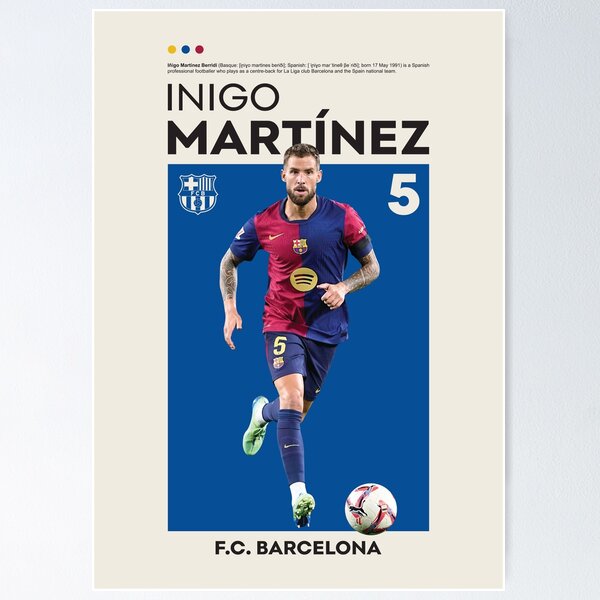Item preview, Inigo Martinez designed and sold by MertArtDesigns.