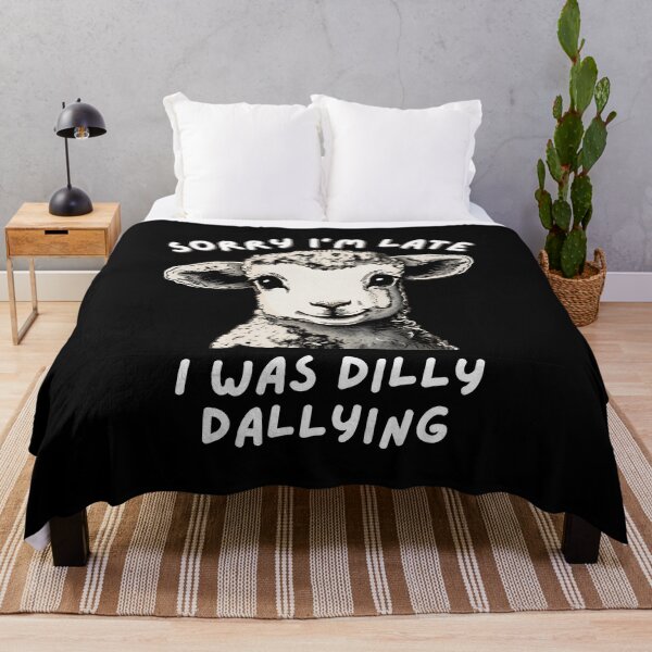 Item preview, Sorry I'm Late I Was Dilly Dallying Cute Lamb Funny Apology Gifts designed and sold by MartVisions.