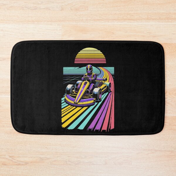 Item preview, Retro Go-kart Driver At Sunset designed and sold by LuminOrb.