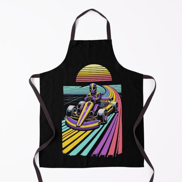 Item preview, Retro Go-kart Driver At Sunset designed and sold by LuminOrb.