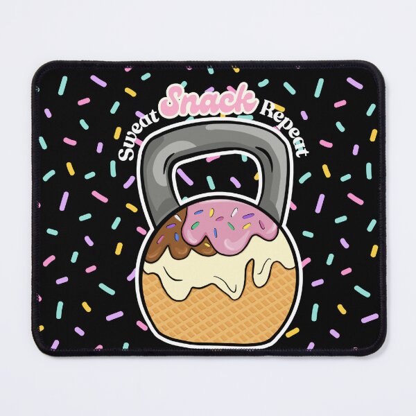 Item preview, Sweat Snack Repeat - Kettlebell (black) designed and sold by BirdseyDesigns.
