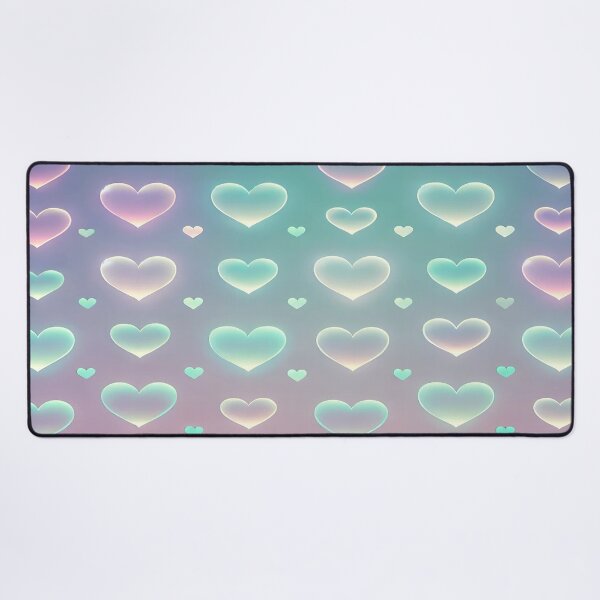 Item preview, Glowing Lavender, Blue, and Mint Hearts Gradient Pattern designed and sold by 0Mystica0.