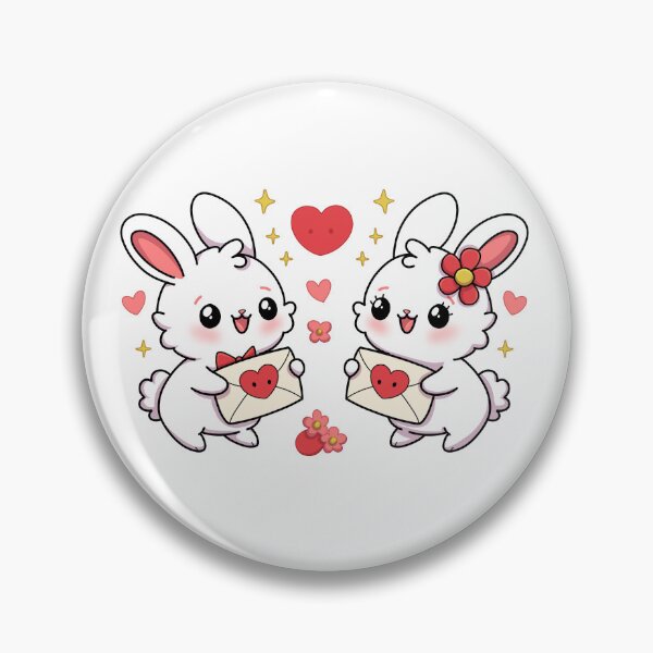Aperçu de l'œuvre Lettres d'amour de lapins mignons créée et vendue par Kiskadee-Draw.