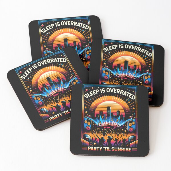 Item preview, Sleep Is Overrated – Party 'Til Sunrise Playful Mischievous designed and sold by Dressed For  Duty.