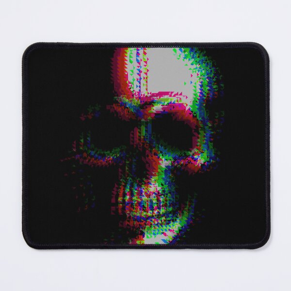 Artikelvorschau, Glitch Totenkopf Psychedelia entworfen und verkauft von weirdove.