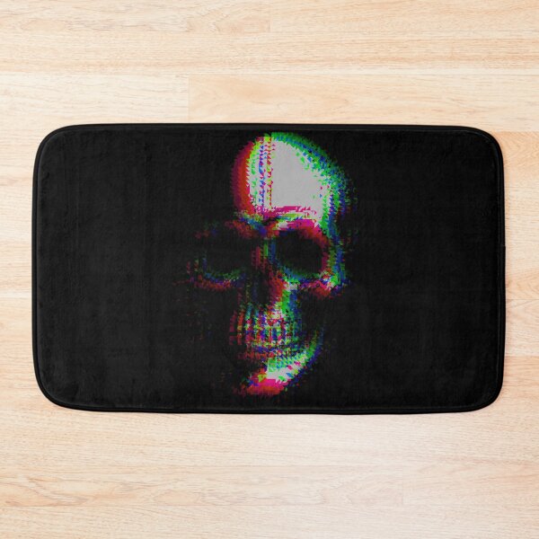 Artikelvorschau, Glitch Totenkopf Psychedelia entworfen und verkauft von weirdove.