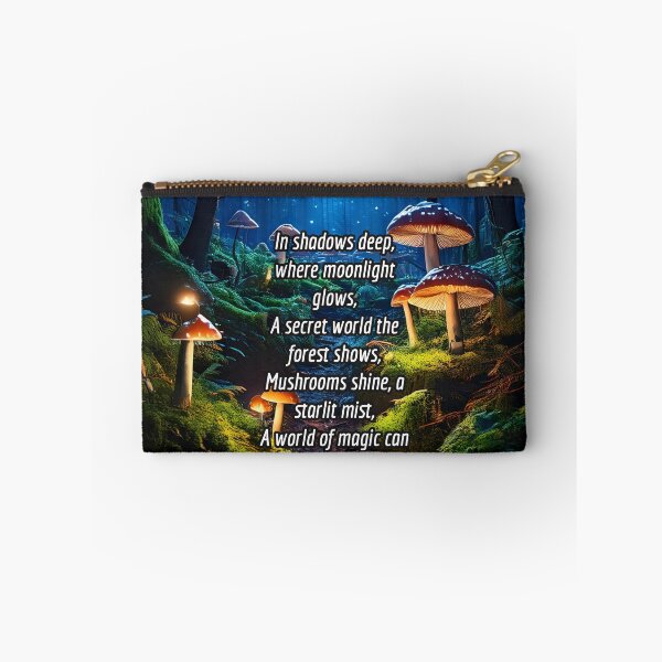 Item preview, Enchanted Night Forest - Poetry Nature Art Work designed and sold by Unwind-Art-Work.
