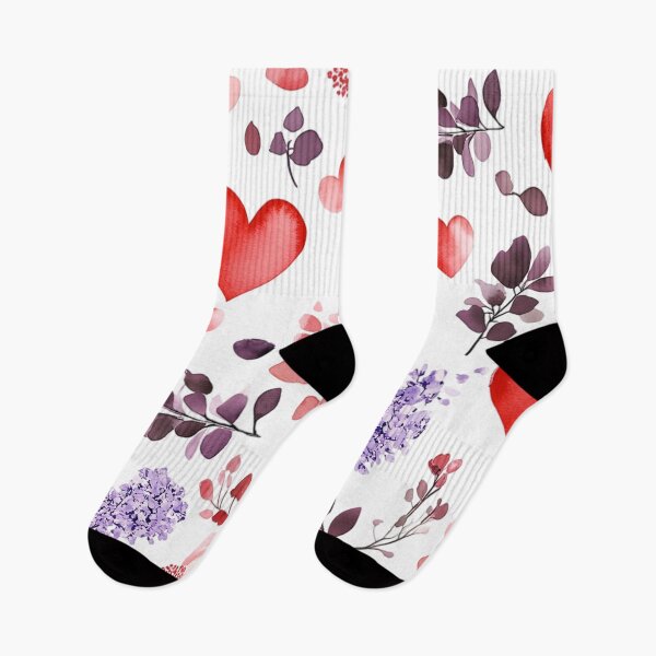 Item preview, Romantic Heart and Floral Pattern designed and sold by NomadicDreamer.