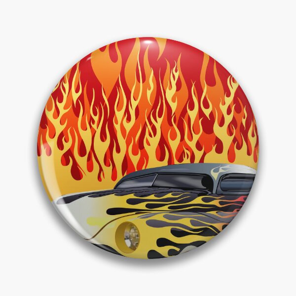 Item preview, hot rod fire flame american car vintage muscle car designed and sold by Achille3777.