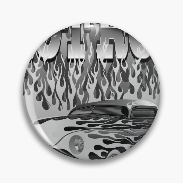 Item preview, hot rod flame burn fire vintage american car logo designed and sold by Achille3777.