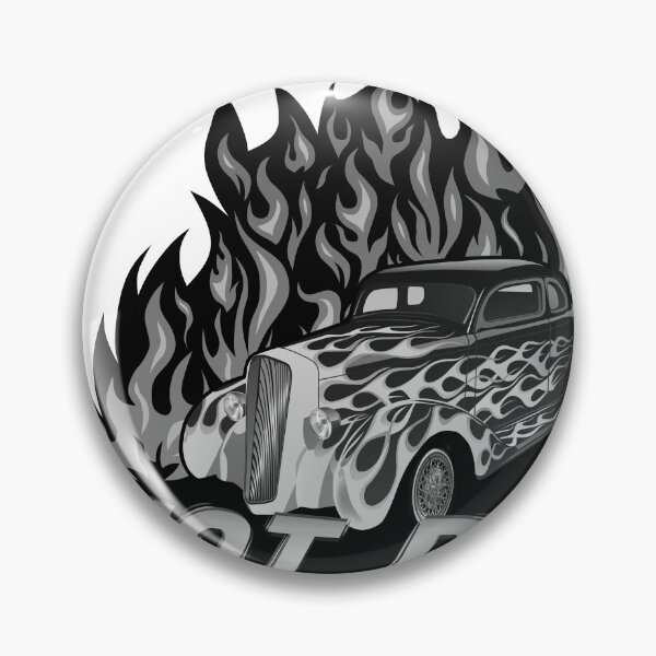 Item preview, hot rod flame fire car muscle car vintage designed and sold by Achille3777.
