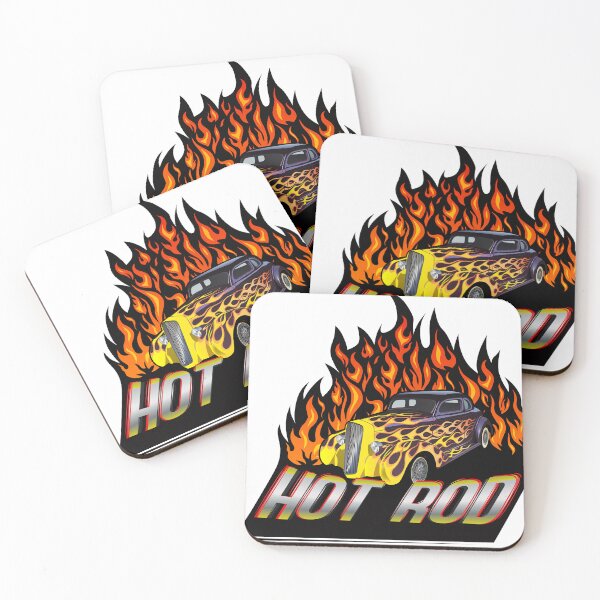 Item preview, hot rod flame fire car muscle car vintage tuning designed and sold by Achille3777.