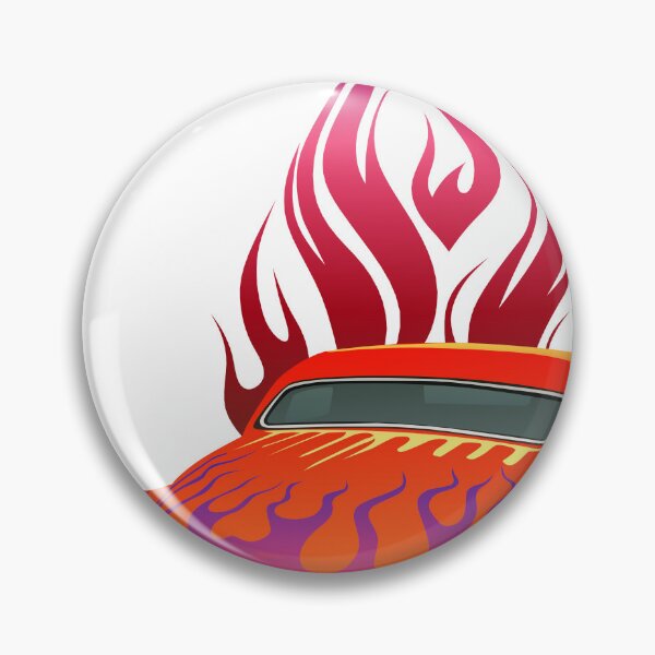Item preview, hot rod flame fire vintage car american muscle car designed and sold by Achille3777.