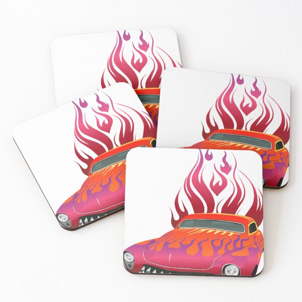 Item preview, hot rod flame fire vintage car american muscle car designed and sold by Achille3777.