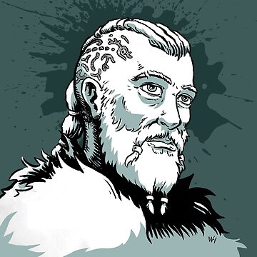 Artwork thumbnail, Duo-tone Viking man by harmvanschaik