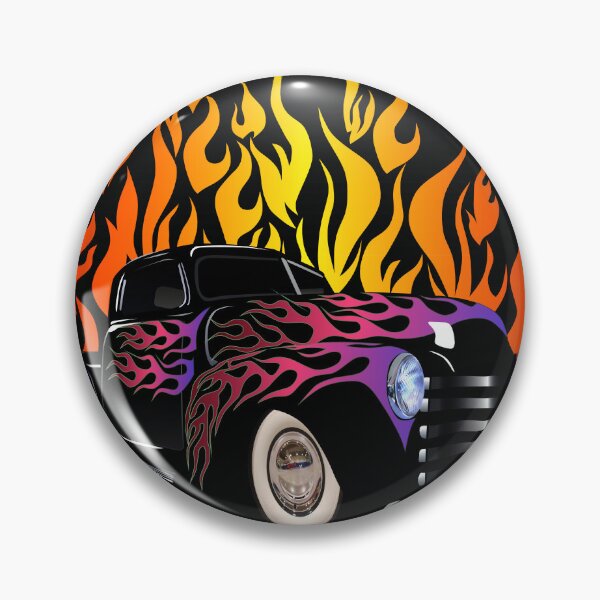 Item preview, hot rod flame garage vintage car custom logo designed and sold by Achille3777.