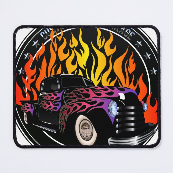 Item preview, hot rod flame garage vintage car custom logo designed and sold by Achille3777.