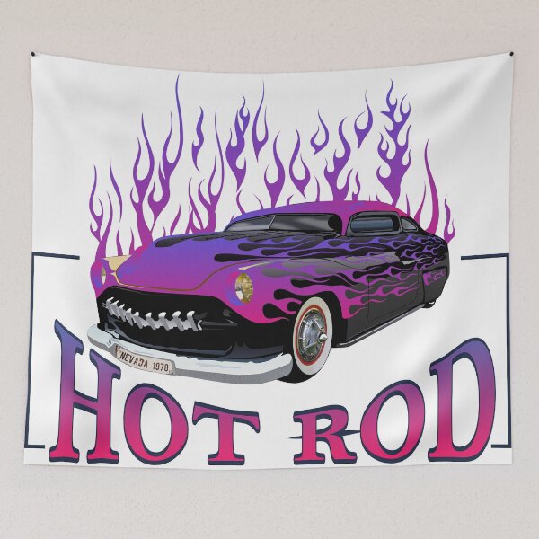 Item preview, hot rod flame logo car muscle car fire flame vintage designed and sold by Achille3777.