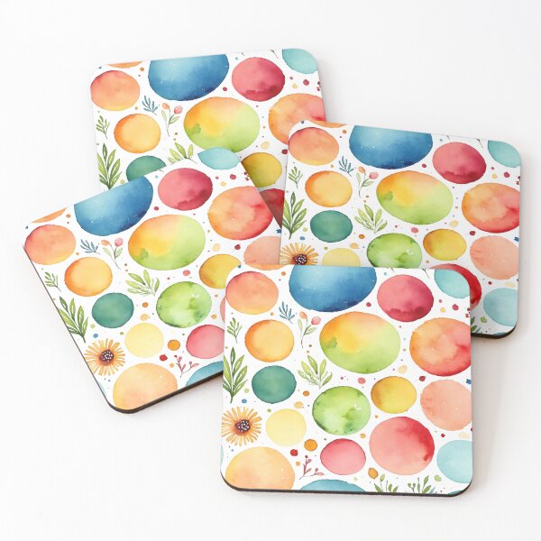 Item preview, Colorful seamless pattern with small watercolor stains designed and sold by Giuseppe Cammino.