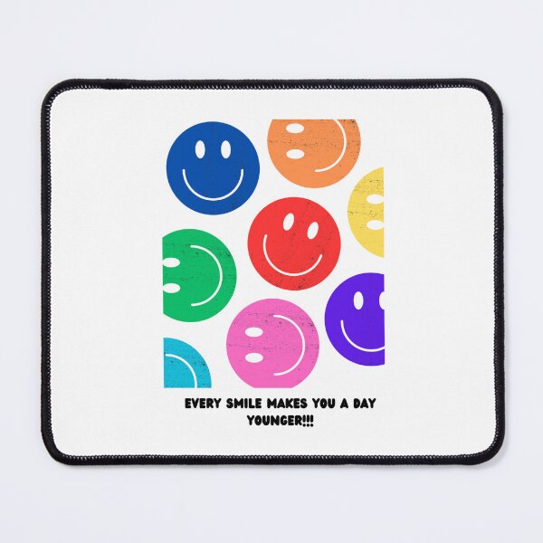 Item preview, Every Smile Makes You a Day Younger - Colorful - Motivational/ Inspirational quotes designed and sold by TishCO.