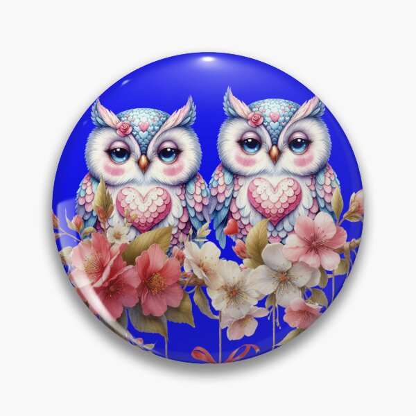 Item preview, fantasy love owls in on a tree branch designed and sold by LoneAngel.