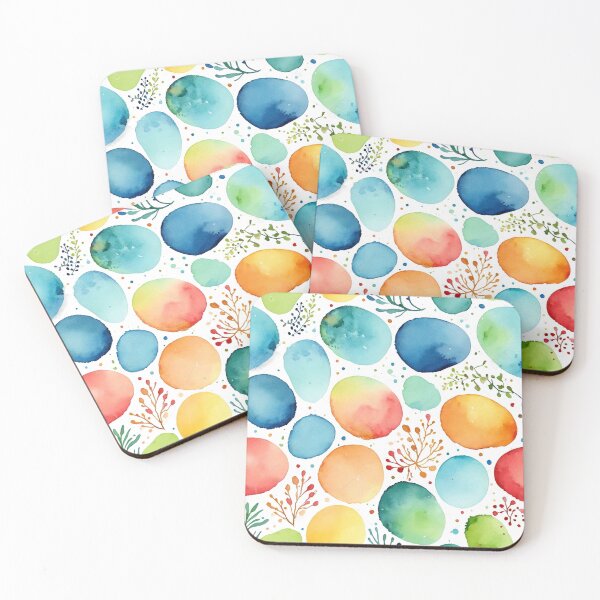 Item preview, Colorful seamless pattern with small watercolor stains designed and sold by Giuseppe Cammino.