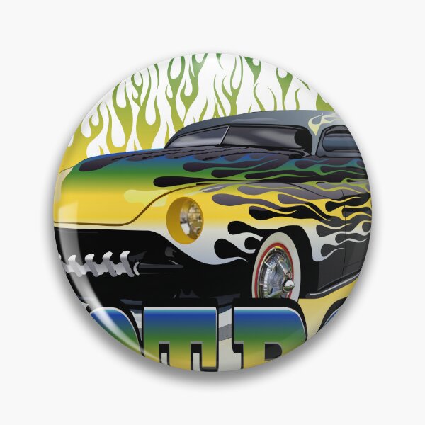 Item preview, hot rod flame vintage cars fire logo muscle car designed and sold by Achille3777.