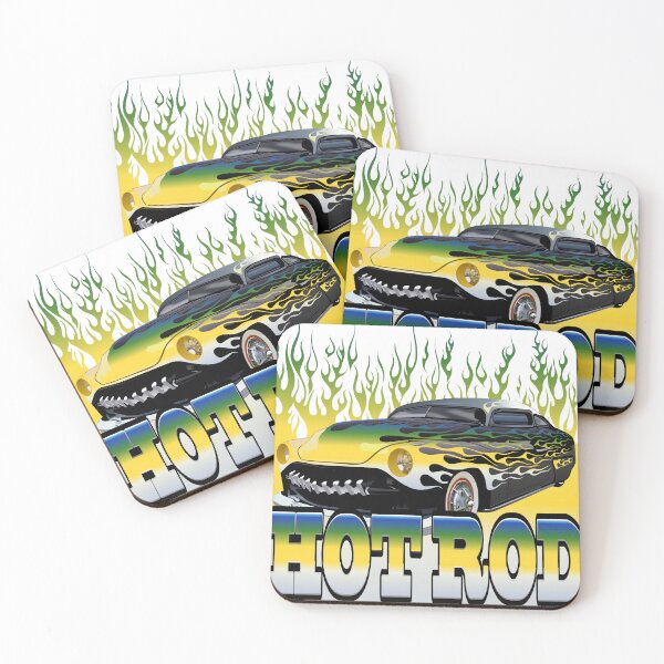 Item preview, hot rod flame vintage cars fire logo muscle car designed and sold by Achille3777.