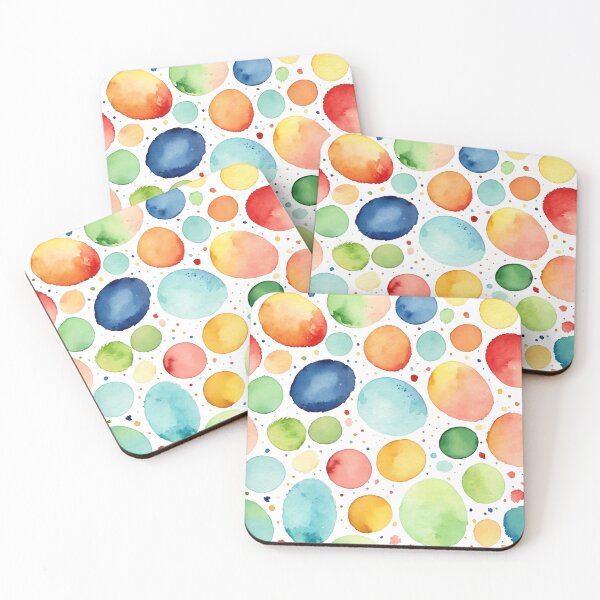 Item preview, Colorful seamless pattern with small watercolor stains designed and sold by Giuseppe Cammino.