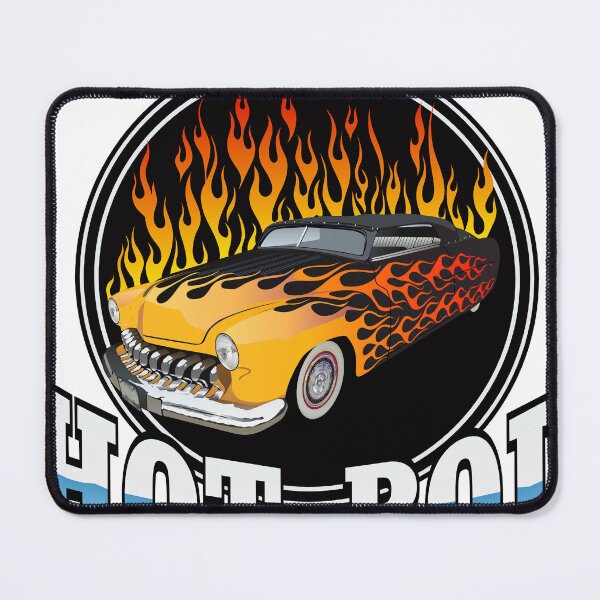 Item preview, hot rod logo flame car vintage muscle old american word designed and sold by Achille3777.