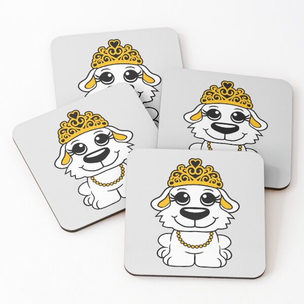 Item preview, Dog Crown Queen Girl Pretty Princess Woman Comic Cartoon designed and sold by shirt-o-mat.