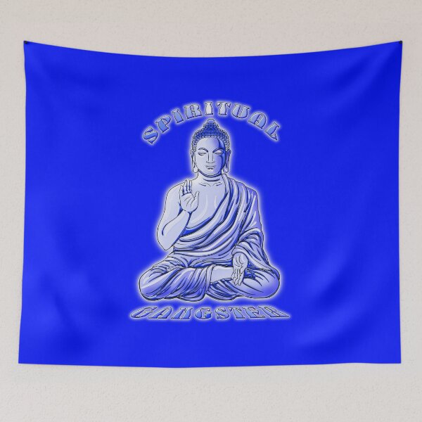 Item preview, SPIRITUAL GANGSTER Blue designed and sold by NA-WEARS.