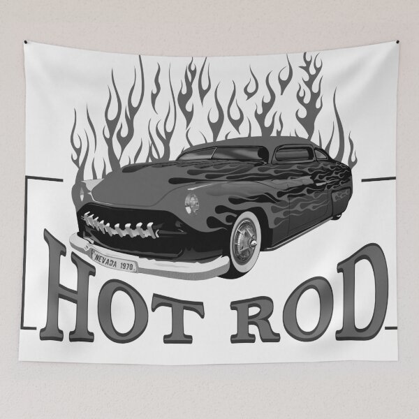 Item preview, hot rod nevada car flame fire logo american muscle car designed and sold by Achille3777.