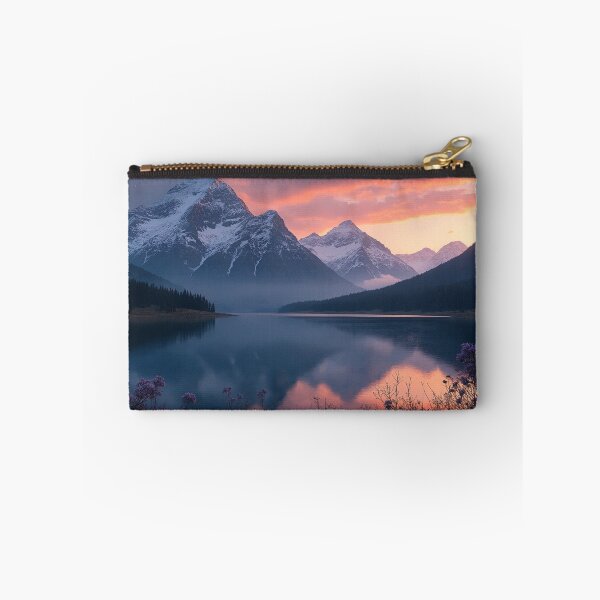 Item preview, A serene mountain landscape bathed in the soft hues of twilight designed and sold by Giuseppe Cammino.