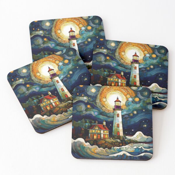 Item preview, Stained Glass Lighthouse designed and sold by Blue Horse Photo Magic.