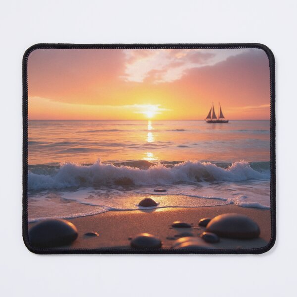 Item preview, A tranquil ocean scene at sunset designed and sold by Giuseppe Cammino.