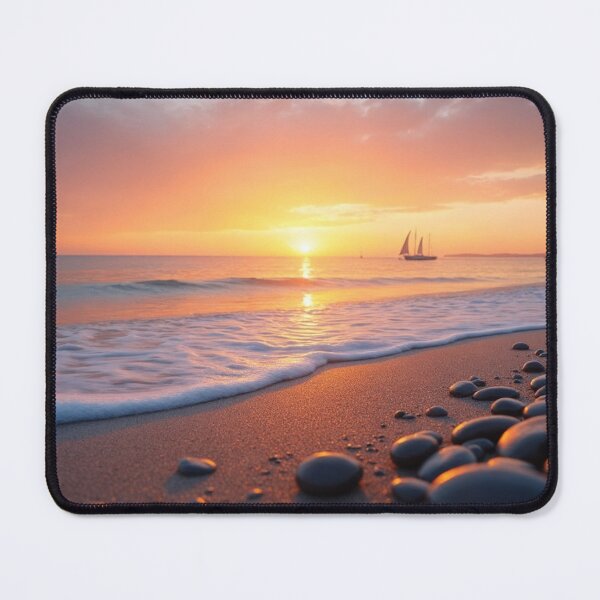 Item preview, A tranquil ocean scene at sunset designed and sold by Giuseppe Cammino.