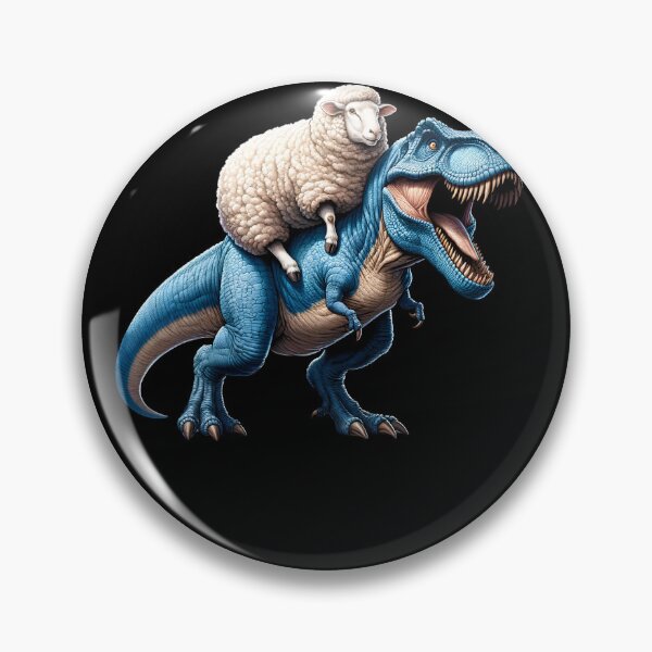 Item preview, Sheep Riding Dinosaur Farm Lover designed and sold by Kimberley King Art  King Art.