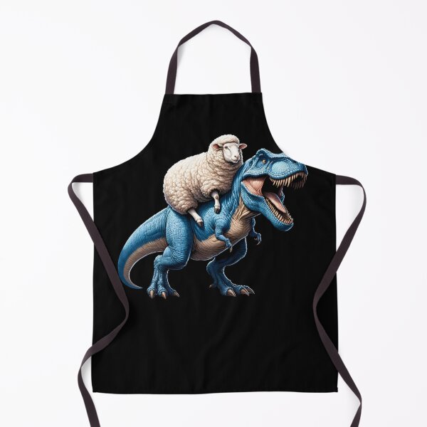 Item preview, Sheep Riding Dinosaur Farm Lover designed and sold by Kimberley King Art King Art.